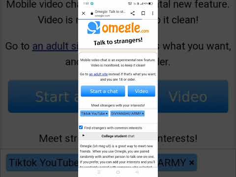 How To Talk With Strangers On OmegleIn Easy Way #shorts