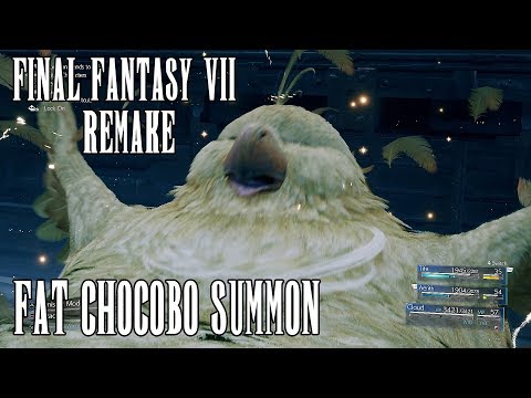 Fat Chocobo Summon - Final Fantasy 7 REMAKE in 4K | No commentary