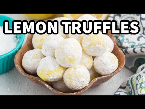 The BEST Lemon Truffles – So Creamy!