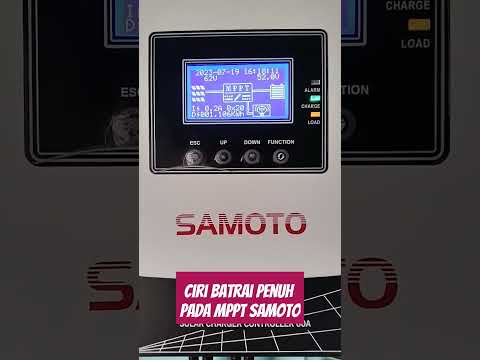 Ciri Batrai lifepo4 full di MPPT SAMOTO #plts #shorts