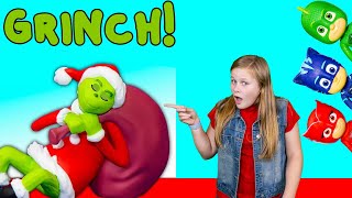 Assistant Saves Christmas from the Grinch with the PJ Masks and Vampirina and Romeo