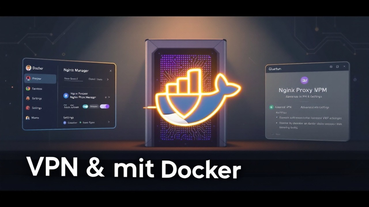 Docker Tutorial: VPN Server & Proxy einrichten mit Wireguard (wg-easy), NPM & Gluetun [Deutsch]