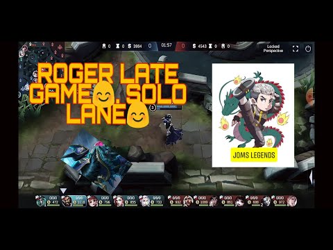 ROGER SOLO LANE? LATE GAME SAVAGE ? LET'S SEE...