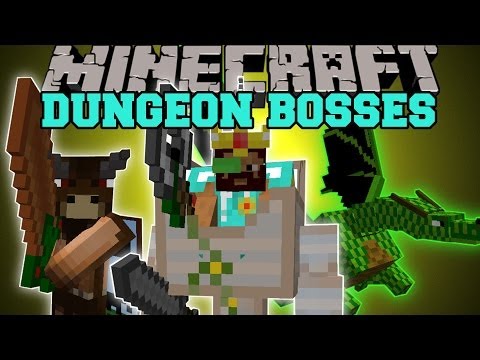 Minecraft: DUNGEON BOSSES (INTENSE NEW BOSS MOBS!) Better Dungeons Mod Showcase