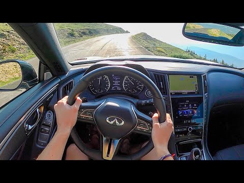 2021 Infiniti Q60 Red Sport 400 AWD - POV Mountain Drive (Binaural Audio)