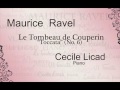 Ravel Toccata Le Tombeau de Couperin VI -   Cecile Licad
