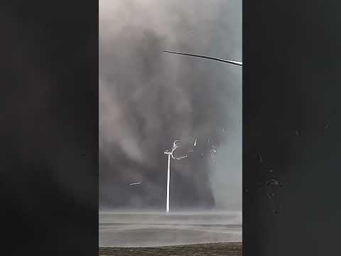 What Happens When a Tornado 🌪️ Meets a Wind Turbine?