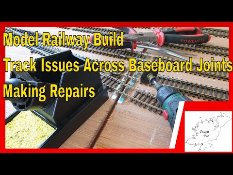 176  Model Railway Build Track Issues Across Baseboard Joints. Making Repairs.