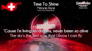 Mélanie René - "Time To Shine" (Switzerland) - [Karaoke version]