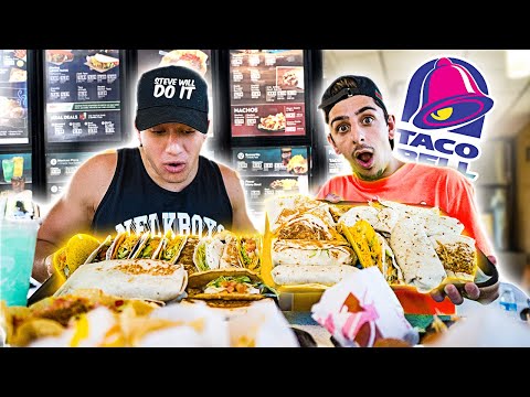 Eating the ENTIRE Taco Bell MENU (50,000 CALORIES) ft. SteveWillDoIt