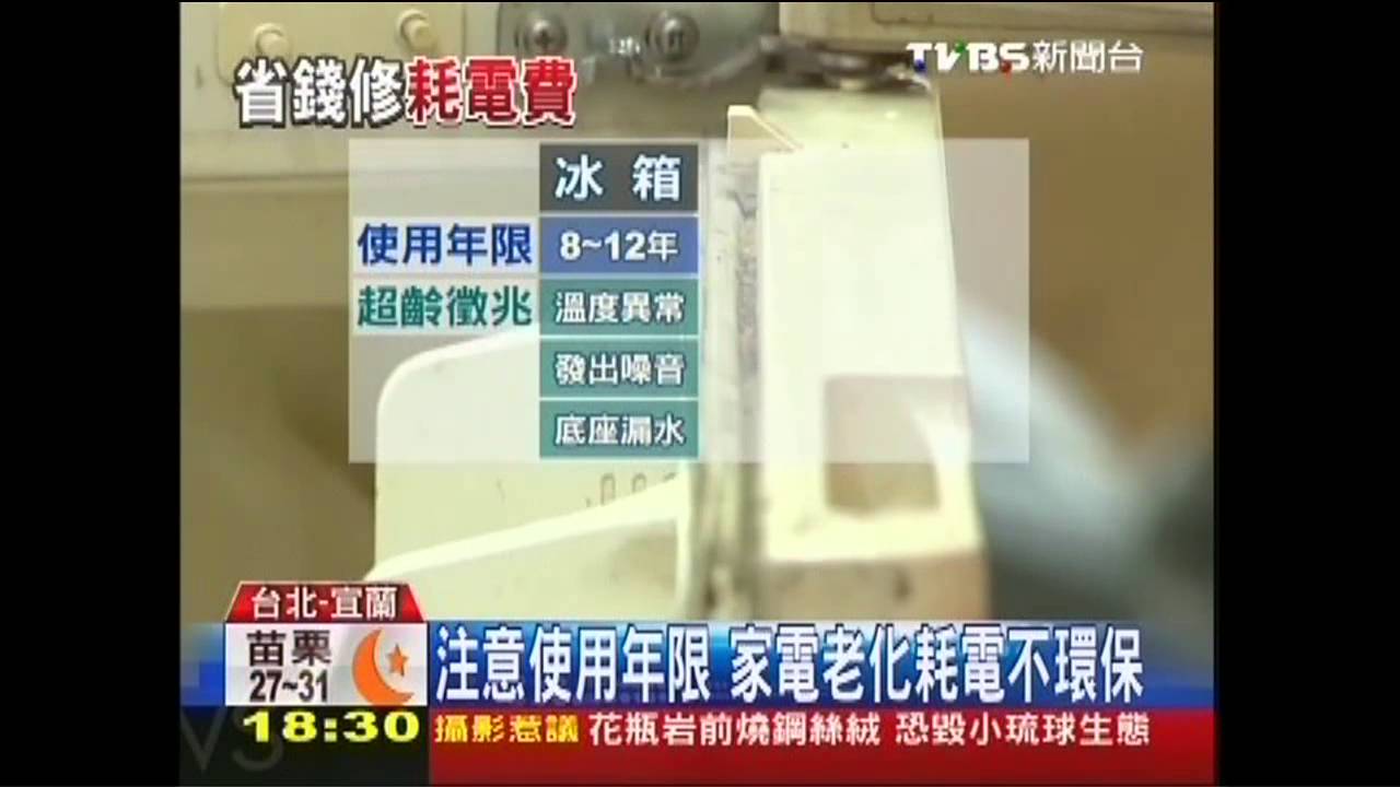 家電「超齡」 維修不划算、耗電量嚇人