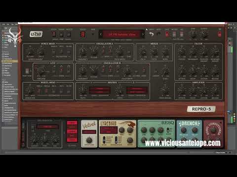 U-He Repro 5 Free Presets - Yearning Synths - Vicious Antelope presets walkthrough