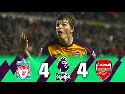 Liverpool vs Arsenal 4-4 Highlights & Goals | Andrey Arshavin Scored Four Goals At Anfield (2008/09)