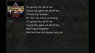 All of Me (with Lyrics) Stryper/to hell with the Devil