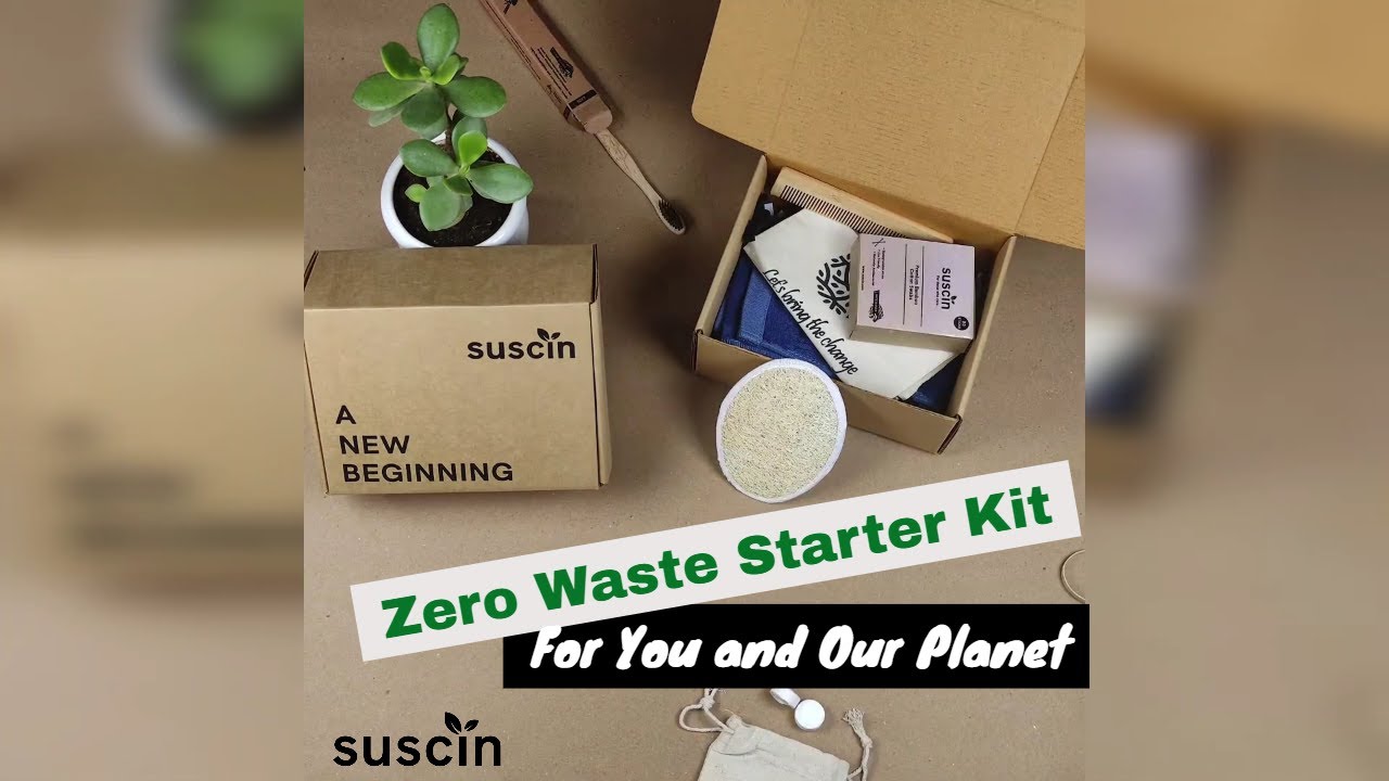 Eco Kits | Zero Waste Starter Kit | Sustainable Gift | Travel Kit | Eco Friendly | Suscin India