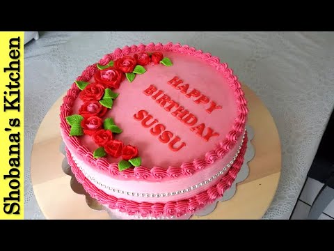 Buttercream Birthday Cake Decorating ideas - Buttercream Roses - Mickey Mouse Cake