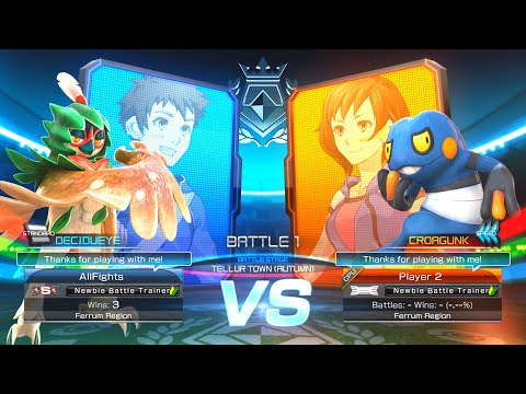 Decidueye vs Croagunk - Pokkén Tournament DX