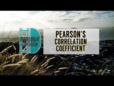 A-Level Biology - Pearson's correlation coefficient