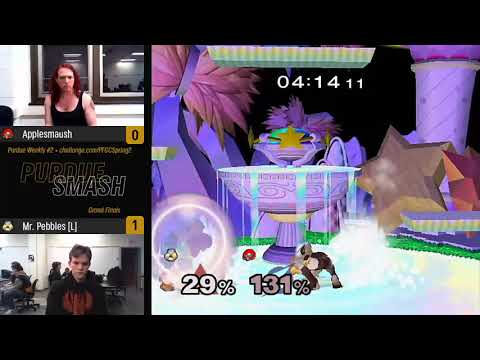 Purdue 2019 Weekly #2 - Grand Finals - (Samus) Applesmaush vs Mr. Pebbles (Sheik)