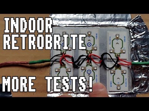 Indoor Retrobrite Followup: Scaling up and more tests!