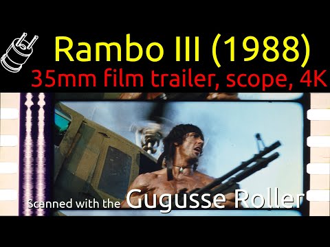 afbeelding Rambo III (1988) 35mm film trailer, scope, 4K