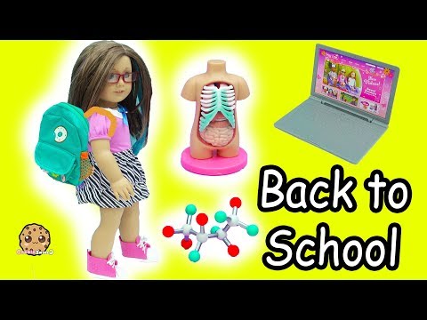 American Girl Back To School Science & Clothing Haul - Cookie Swirl C Doll Video