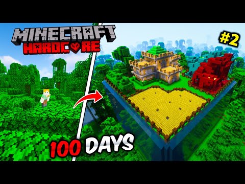 Vishal Playz - I Survived 100 Days in Jungle Only World in Minecraft Hardcore (HINDI)