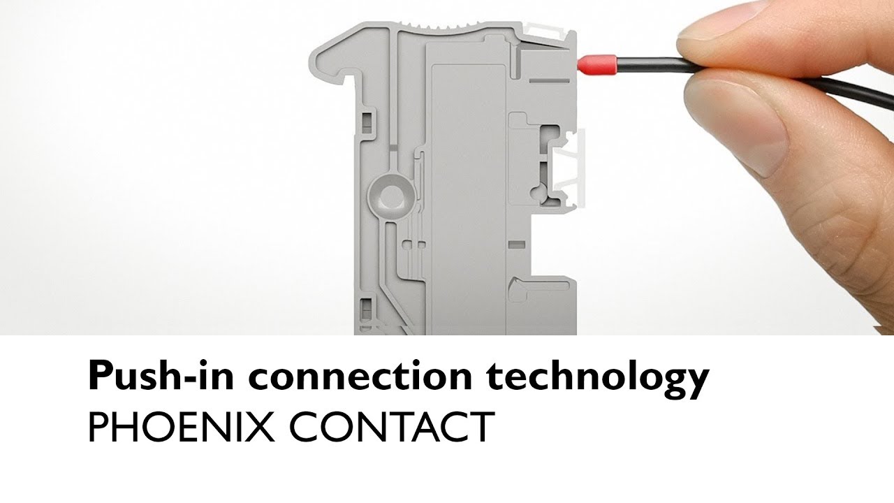 Push-in connection technology – the easy insertion method