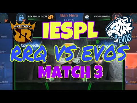MATCH 3 RRQ VS EVOS   BIGMATCH IESPL INDONESIA