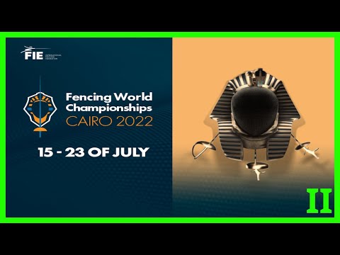 Cairo 2022 FENCING WORLD CHAMPIONSHIPS - DAY01 Piste 7 green 2
