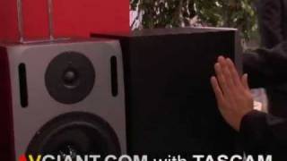 Video thumbnail for Tascam Studio Monitors Speakers at NAMM with AVGIANT by jaam