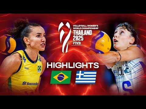 Brazil 🇧🇷 vs. Greece 🇬🇷 - Highlights | Women's World Championships 2025