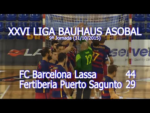 LIGA BAUHAUS ASOBAL J09 FC Barcelona Lassa - Fertiberia Puerto Sagunto 44 - 29