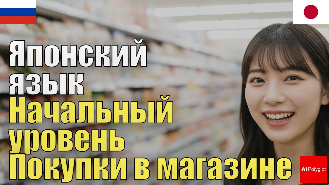 Японский язык Начальный уровень Покупки в магазине | С нуля | Аудирование | Фоном | Повседневные фра