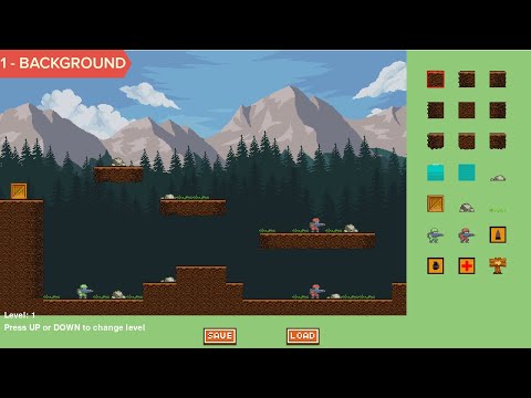 PyGame Level Editor Using Tilemaps in Python - Tutorial | Part 1 - Initial Setup and Background
