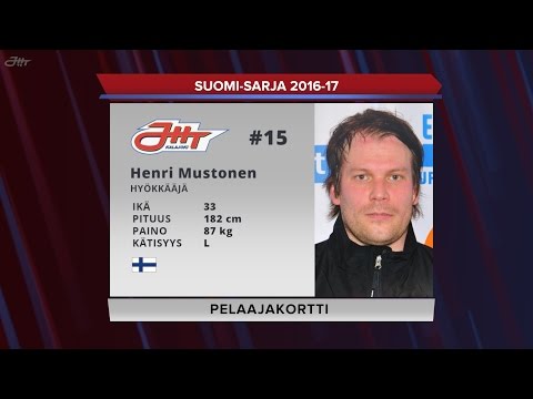 JHT Suomi-sarja 2016-17 pelaajakortti: Henri Mustonen
