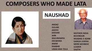 Naushad - India's Number One Composer in 1944 -1963 | Lata's Naushadian Melodies | Volume 1
