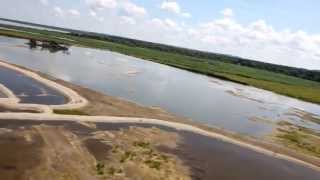 preview picture of video 'ppg flight over nysa lake and sandy islands - wyspy jezioro nyskie'