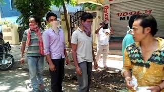 Covid 19 - 390 packets of food and water distributed to needy people at vanasthalipuram, Hyderabad