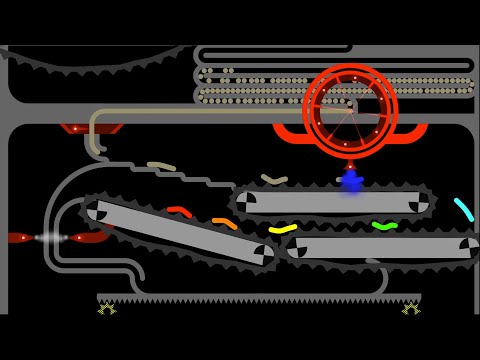 The Worm Factory - Worm Race in Algodoo