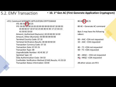 22-EMV Acquiring_EMV Txn_10/14 (1st Gen AC) - Understanding EMV