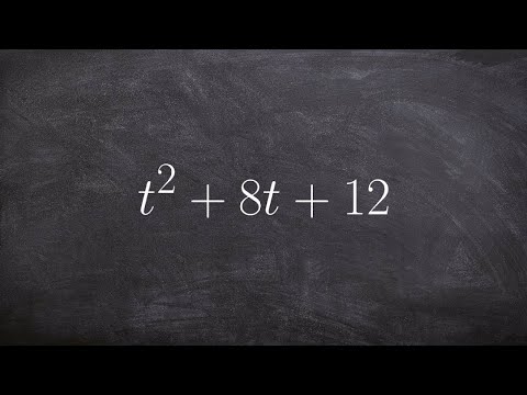 Factoring a trinomial a = 1