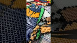 Pokémon Ash & Pikachu Bead Art