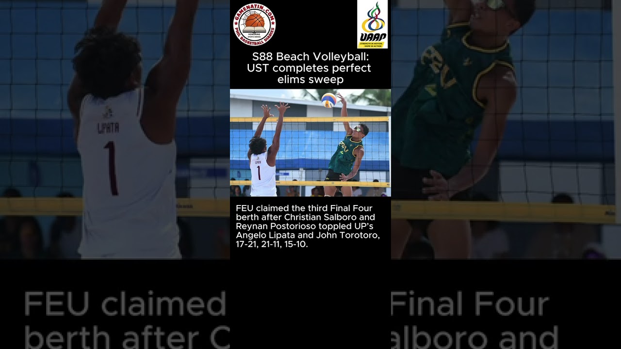 UAAP Beach Volleyball: UST sweeps men's and women's beach volleyball elimination round