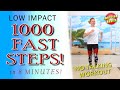 1000 Steps in 8 Minutes | Fast Walking Workout with Improved Health 💗