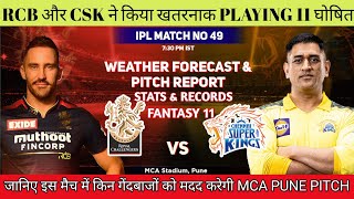 IPL 2022 Match 49 RCB vs CSK Pitch Report |Maharashtra Cricket Association Stadium Pune Pitch Report