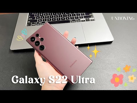 Samsung Galaxy S22 Ultra | Burgundy | Unboxing
