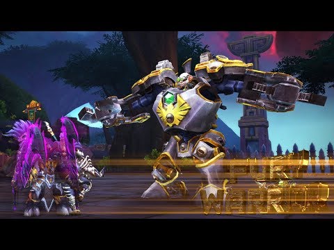 WoW BFA Fury Warrior 💯'High Tinker Mekkatorque'🔥"Battle of Dazar'alor"🎮LFR Raid Melee PoV (2160p)