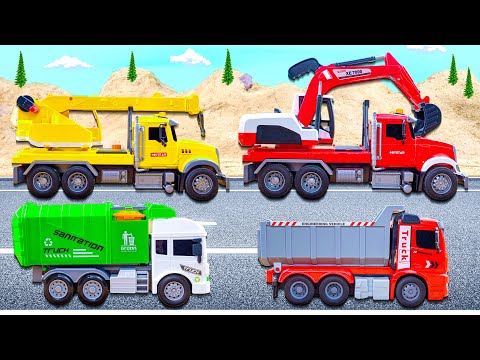 Tiny car rescue journey: Oh no! Many cars got stuck in the deep hole | QT Toys Story