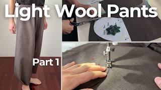 Demi Pants by Tessuti | Pattern Prep, Cutting & Pockets | Light Wool